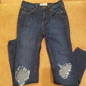 Free people distressed skinny